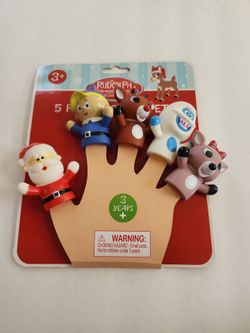 N. Peoria rudolph 5 piece finger puppets from target toy Description Has Pickup Location Options