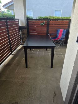 Dark Brown Rectangular Dining Table
