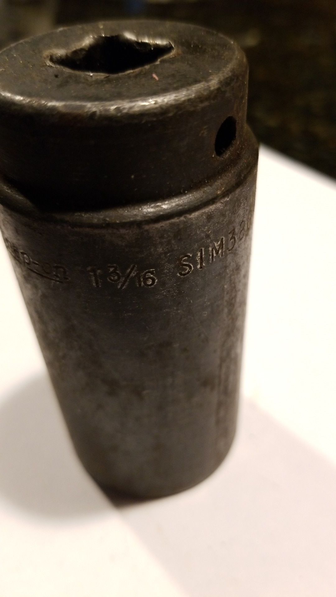 SnapOn SIM380 1/2" Drive 6-Point SAE 1-3/16" Flank DriveĀ® Deep Impact Socket
