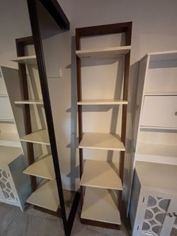 Tall Bookshelf with Wood Frame / Shelf