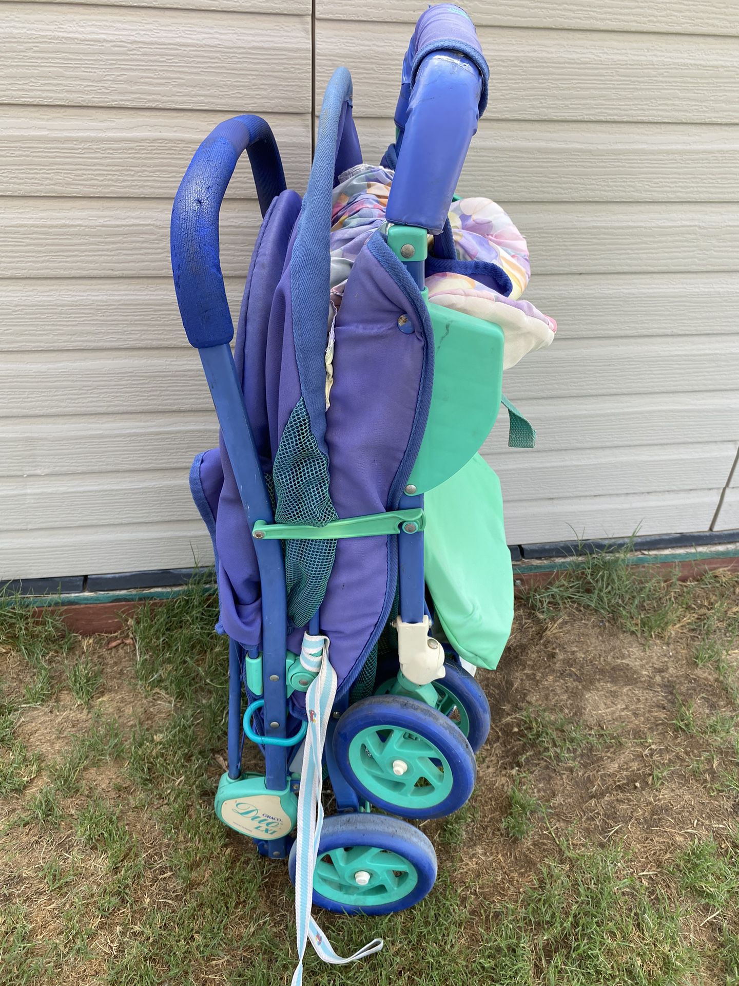 Vintage 80s-90s Graco Duo XLI Double Stroller Rare Hard To Find See Puctures For Conditions