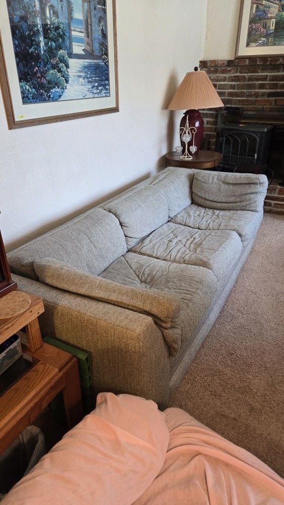 Gray 3-Person Sofa, non-smoking house