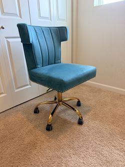 Velvet adjustable swivel office desk chair