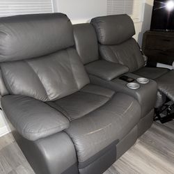 Recliner Leather Sofa