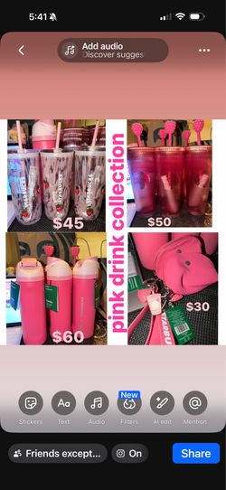pink starbucks collection