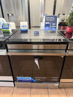 Samsung Bespoke 30 in. 6.3 cu. ft. 4-Burner Element Smart Slide-In Induction Stove Stainless Steel