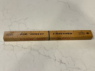 Floating Dishonest/Honest Fishermen's Knife/Ruler