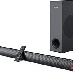 New 37” Tv Sound Bar with Subwoofer Bluetooth Wireless Hdmi Aux Optical With Remote