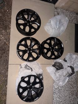 BEST OFFER 20x8 Alloy 5 Spoke Black Wheels (All 4)