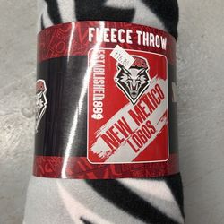 New Mexico Lobos Fleece Throw Blanket