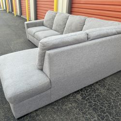 🏠🚚FREE DELIVERY!🫧 CLEANED PROFESSIONALLY!  Grey Sectional TO YOUR HOME!!