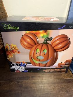 New in box - Costco Disney Mickey Jack-O-Lantern Halloween Pumpkin with Lights & Sounds