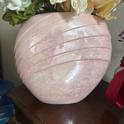 Vintage pink vase handmade