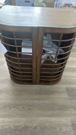 Beautiful but damaged wood cabinet