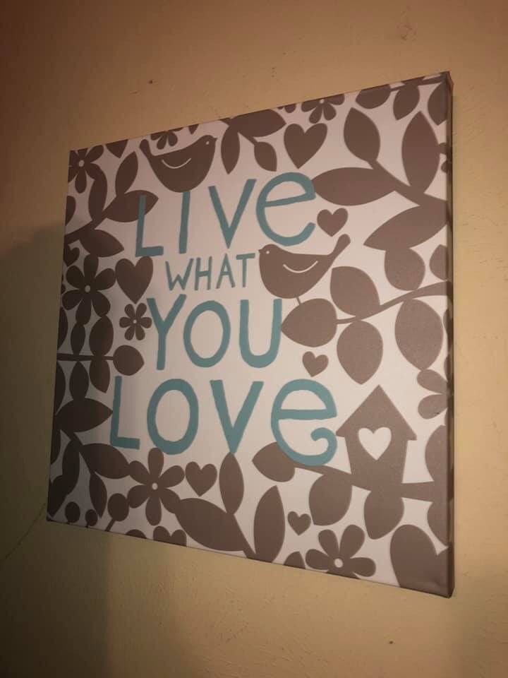 Love you always canvas wall decor sign