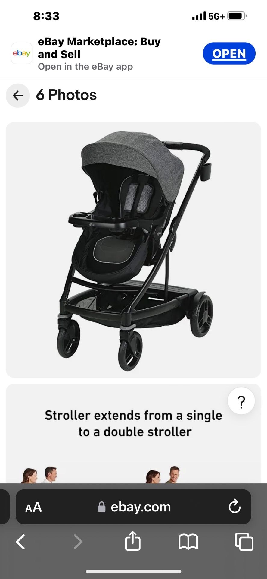 Graco Uno2duo Stroller