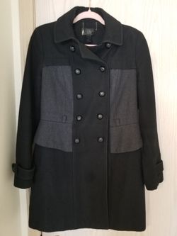 Victoria Secret Two Tone Peplum Peacoat. Size S