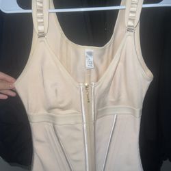 Zipper Waist Trainer With Bra (S)