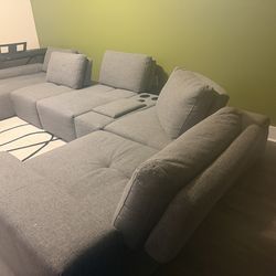 Gray Sectional (6 pieces)