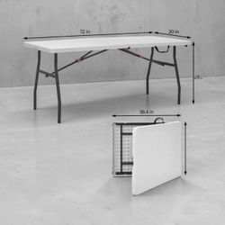 HDX 6 foot folding table brand new