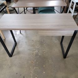 Brown/ Black Desk W/ Drawer. $119
