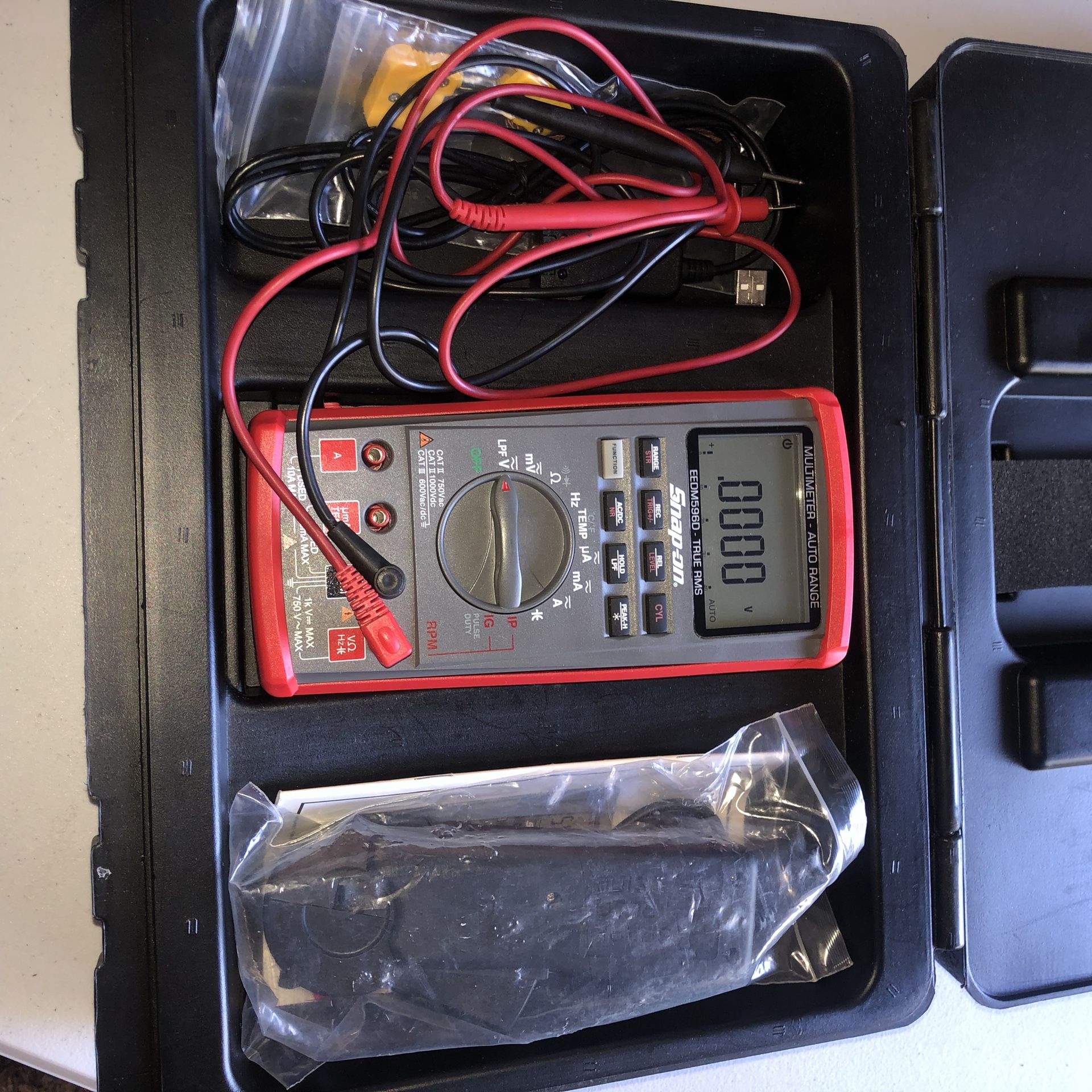 SnapOn EEDM596D Automotive Digital Meter Kit