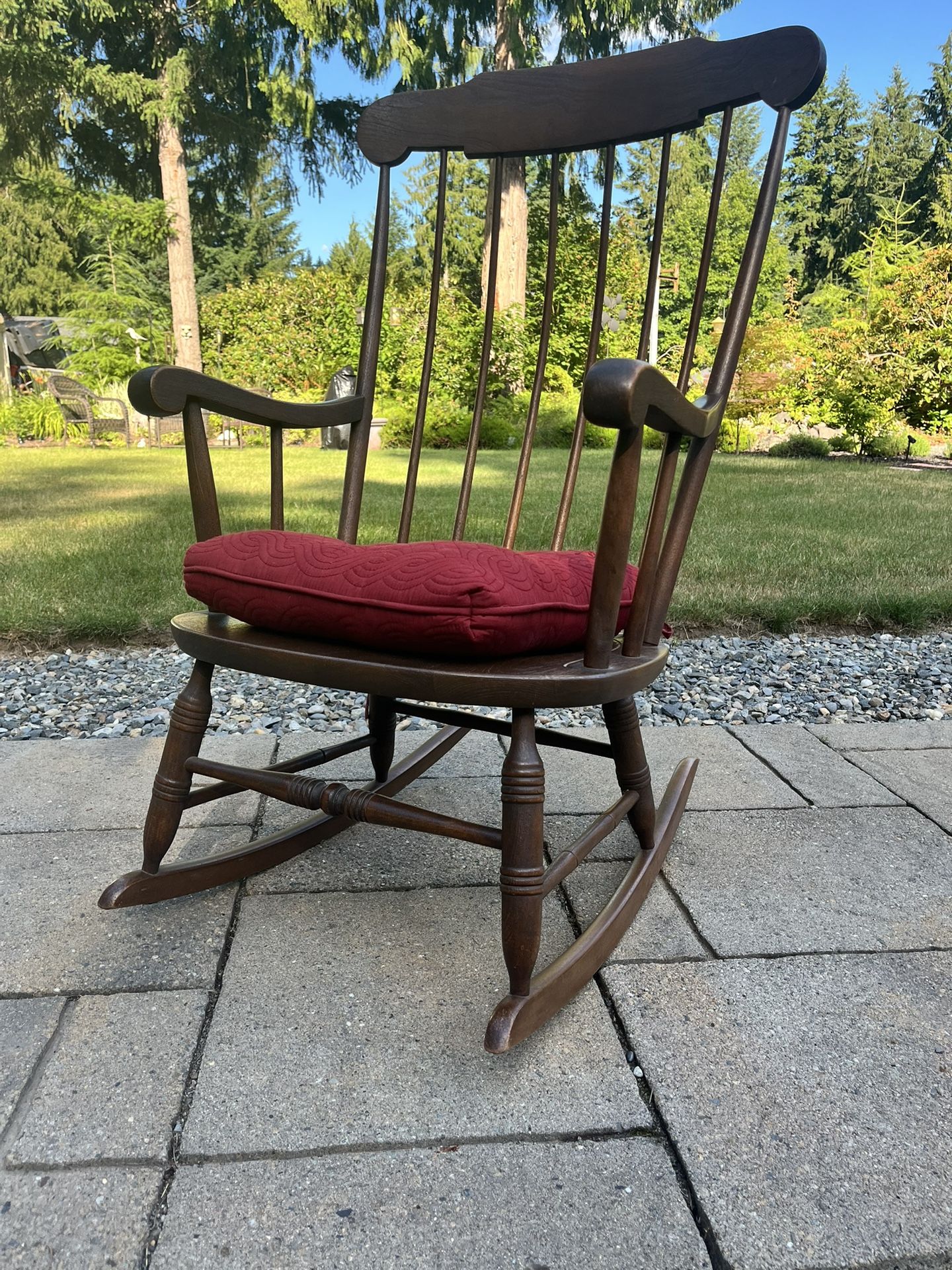solid wood rocking chair