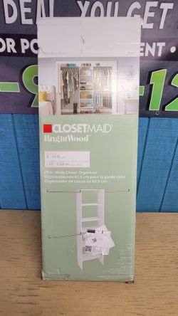 ClosetMaid BrightWood 25-in Wide Closet Organizer -BRAND NEW
