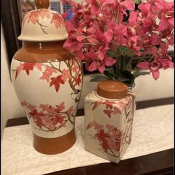 Decorative Vases And Flower In Vase