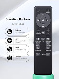 Replacement Remote Control For JBL Bar 3.1 Soundbar (Model SB21A) - Infrared Wireless