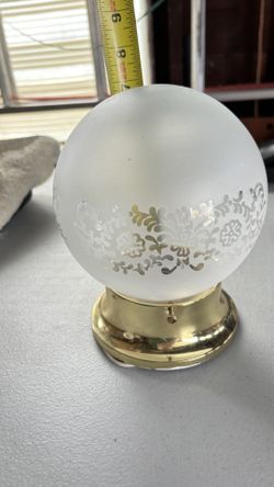 Frosted Sphere Light Fixture