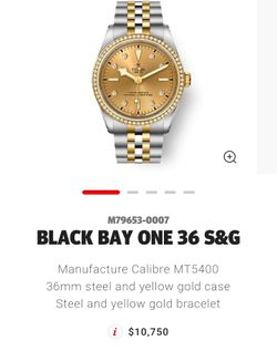 NEW 2026 Tudor Black Bay 18k gold with natural diamonds. comps $10,750