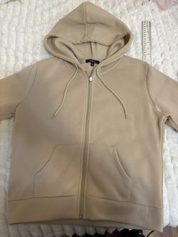Beige Large Zip Up