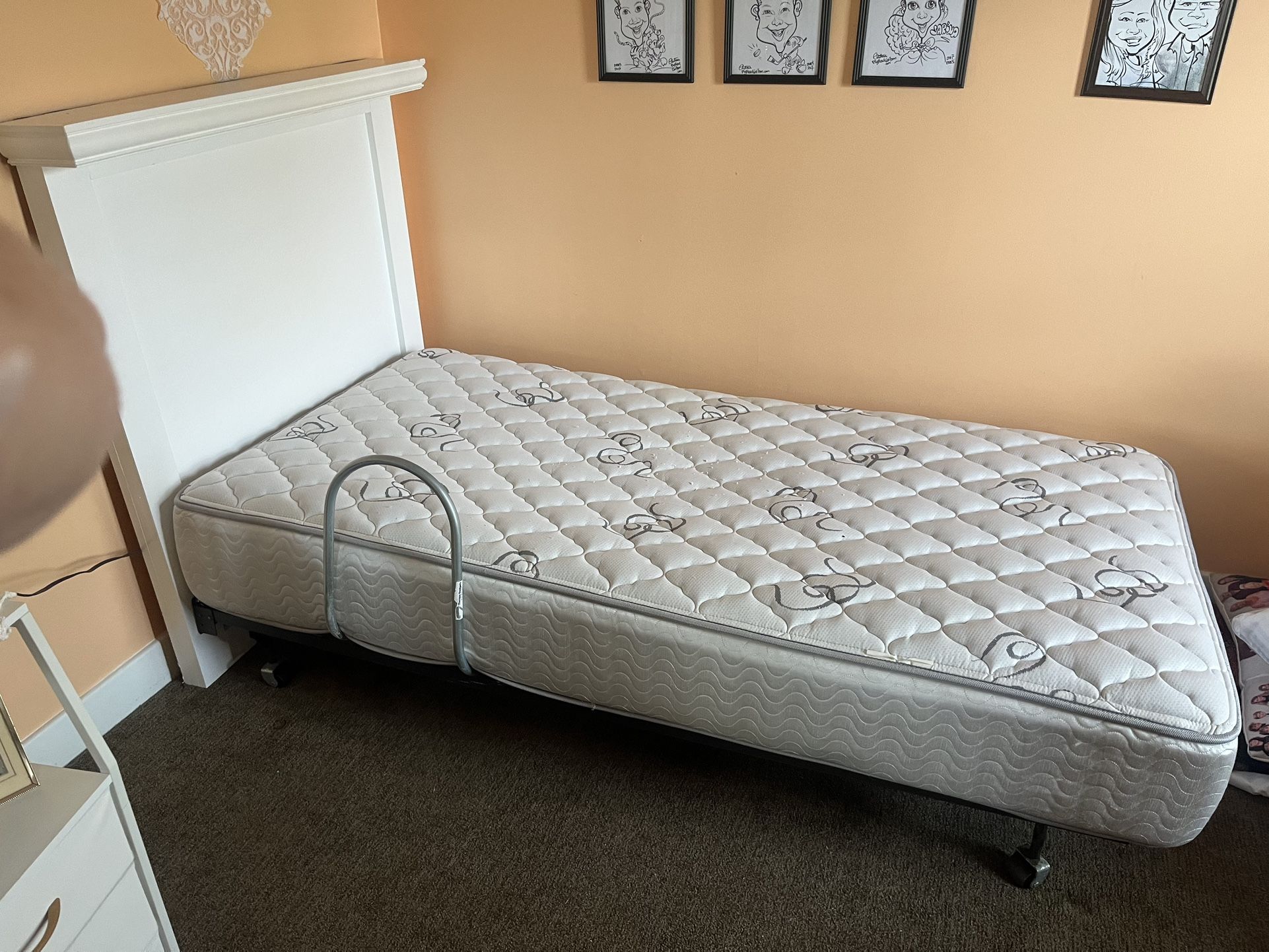 Twin Bed- Mattress , Headboard, Frame