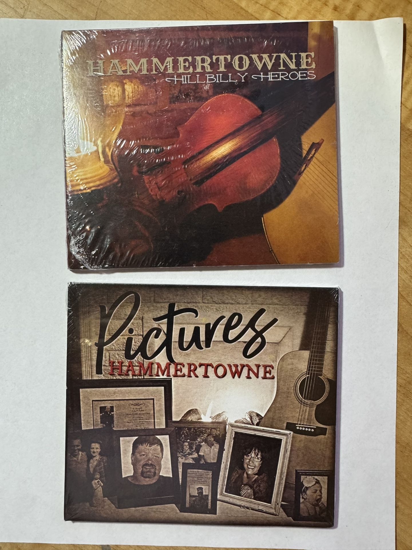 2 HAMMERTOWNE CD PICTURES & HILLBILLY HEROES ** NEW SEALED **