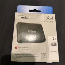 New Crucial X9 2TB Portable SSD, Up to 1050MB/s. Shoot Me Offer!