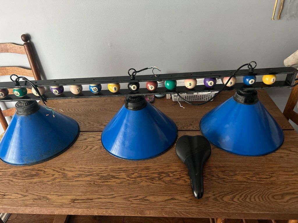 Light Fixture Pool Ball