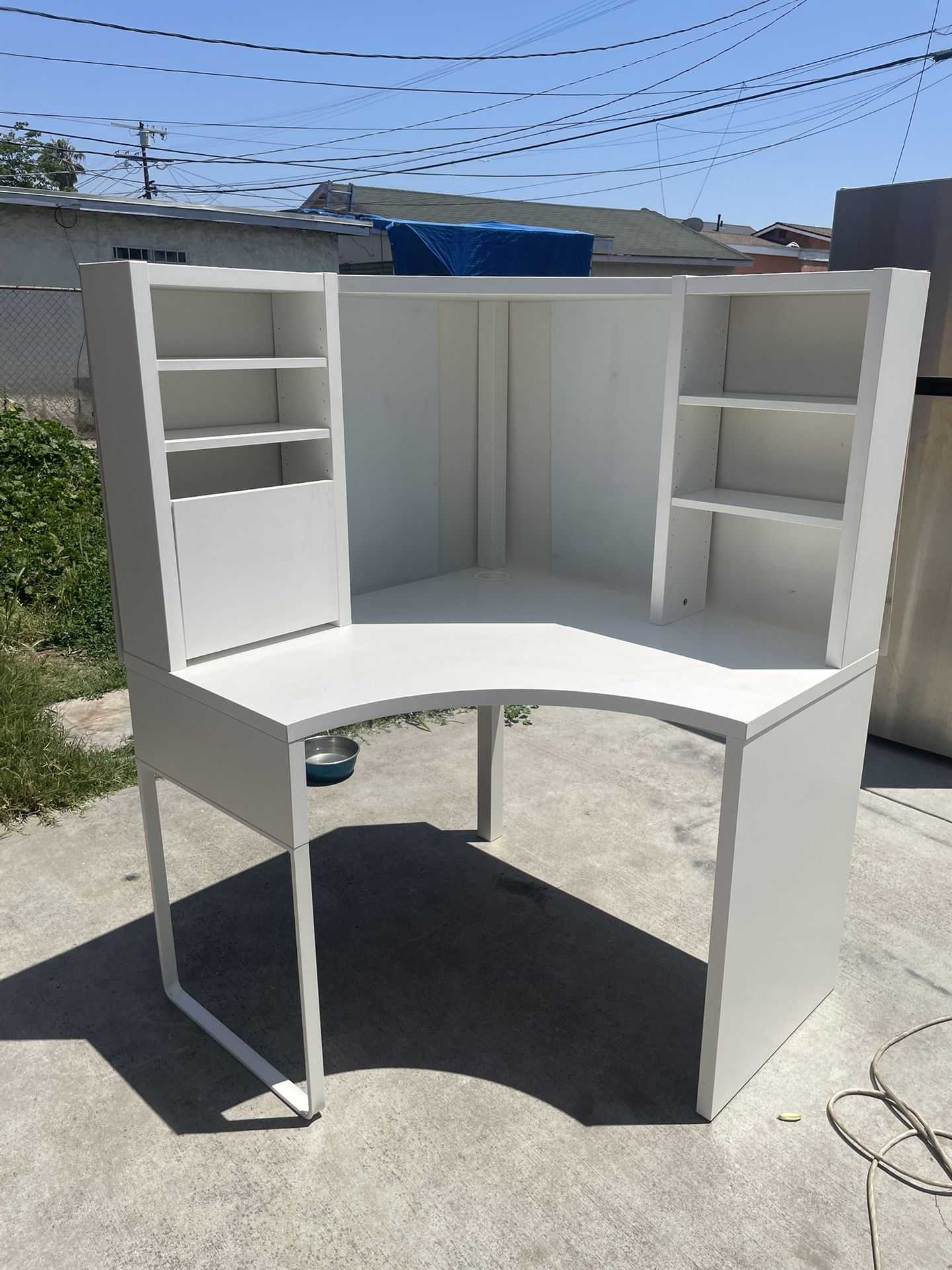 White IKEA Desk