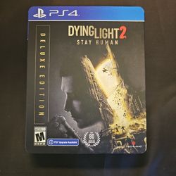 Dying Light 2 Deluxe Edition PS4 – Metal Collector Case, Complete, Pristine