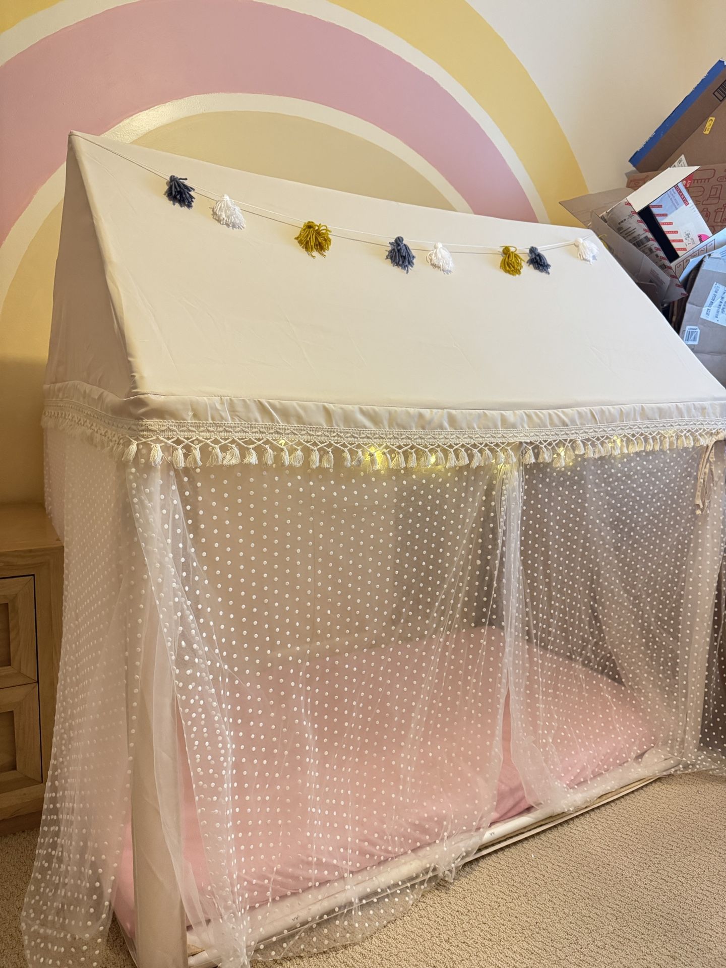 Princess Boho Tent With Light