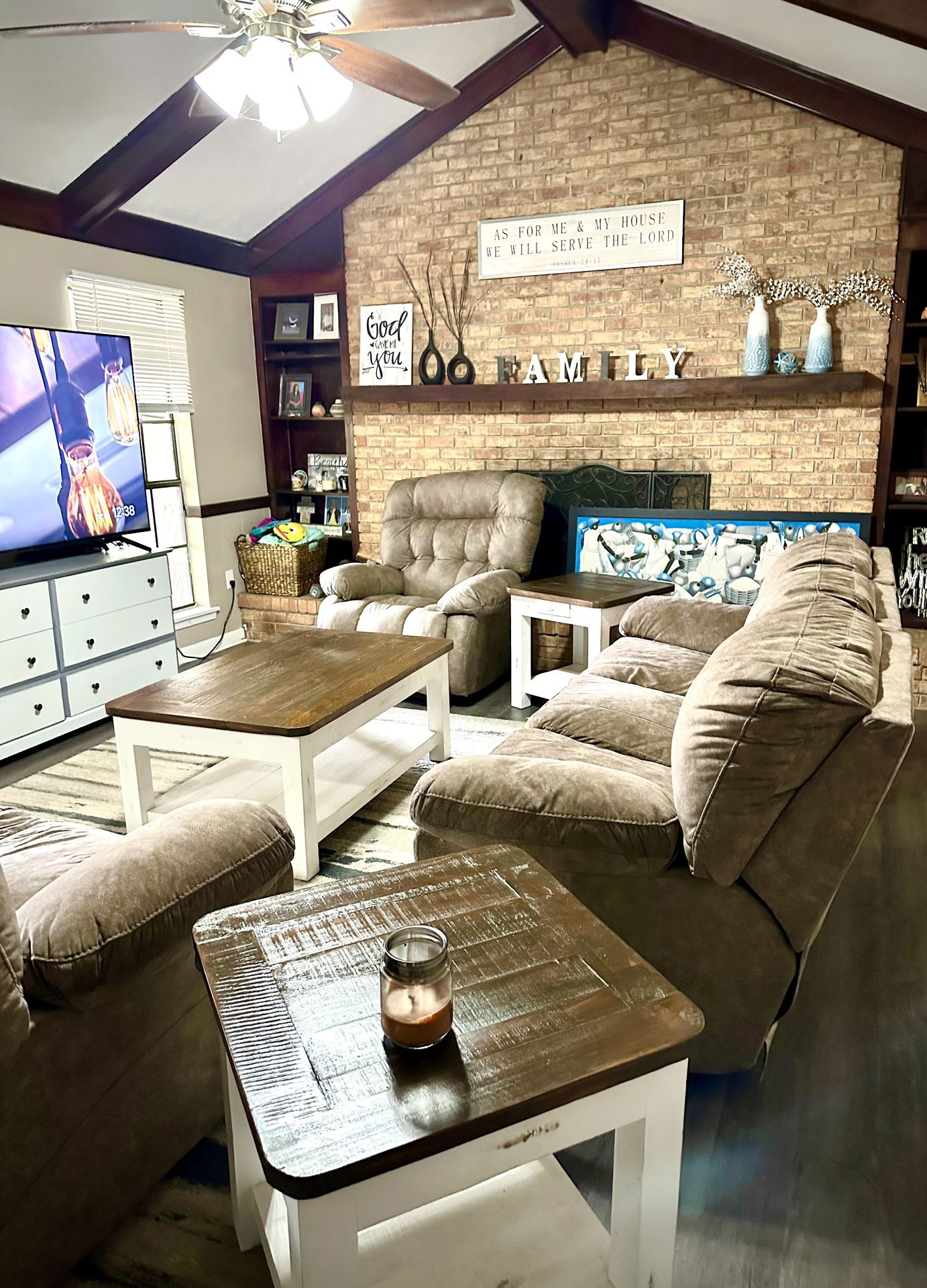 3 Piece Living Room Sofa Set