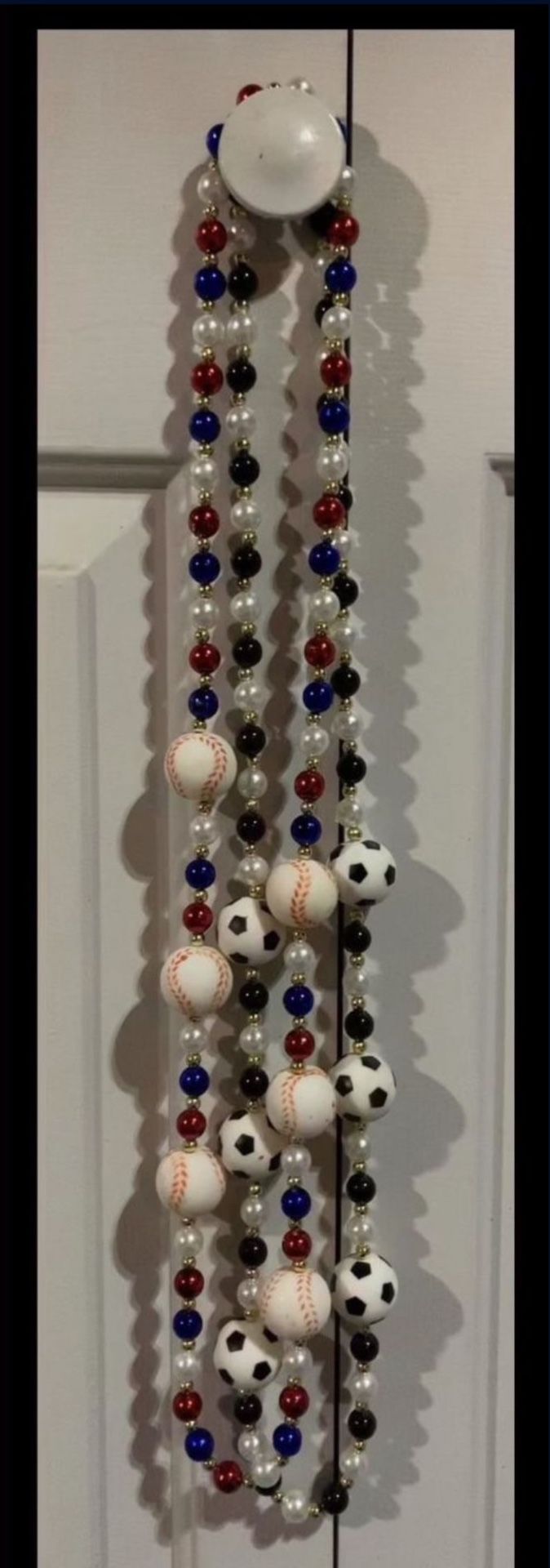 Mardi Gras- Soccer Or Baseball New Orleans Beads