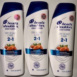 3 bottles Hair wash Head & Shoulders Shampoo Dry Scalp 2-In-1 hair care