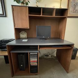 Desk And Adjustable Office Chair