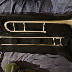 Vintage Silver Getzon Super Tone Straight Tenor Trombone 
