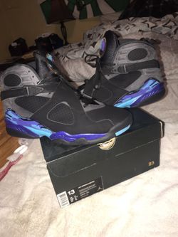 Aqua Jordan retro 8's