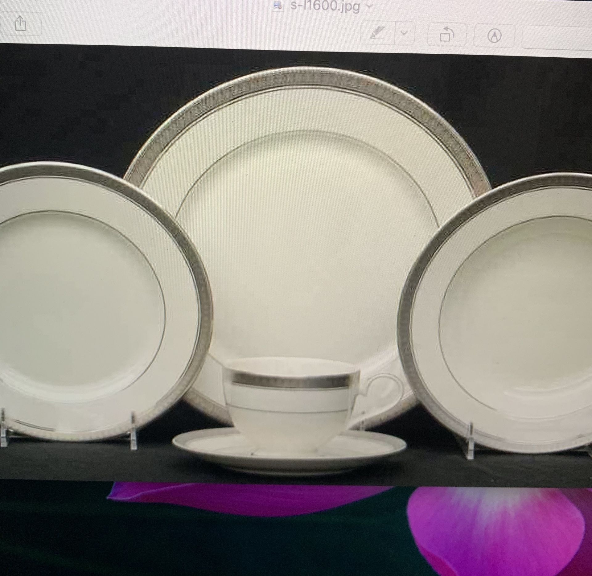 Mikasa Palatial Platinum Fine China - new in boxes