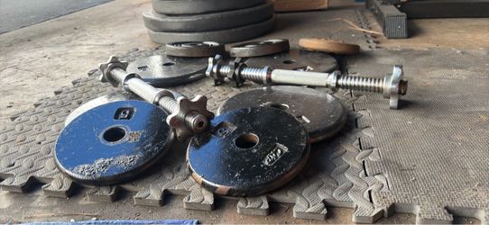 Adjustable Dumbbell Set with Weight Plates