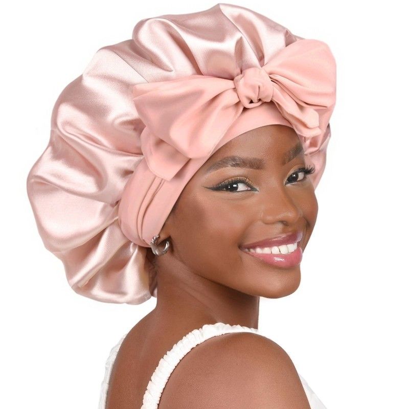 Brand New Silk Sleep Bonnet for Women – Adjustable Double Layer Satin, Reduce Friction & Prevent Frizz, Ideal for Natural Curly Hair   