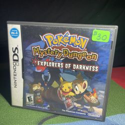 Pokemon Mystery Dungeon Explorers Of Darkness